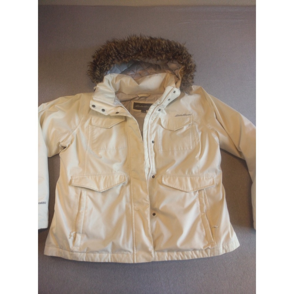 Eddie Bauer Weatheredge Eb650 Parka‎ Jacket Coat Women's XXL Detachable Fur Hood